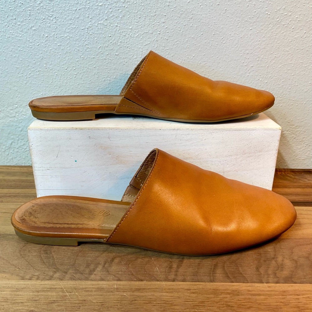 Madewell Brown Leather Mules